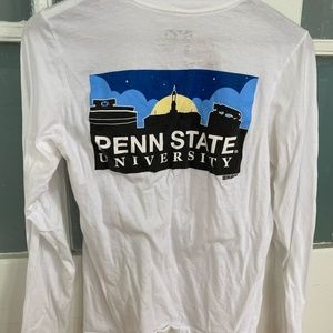 White Penn State Long Sleeve Tee